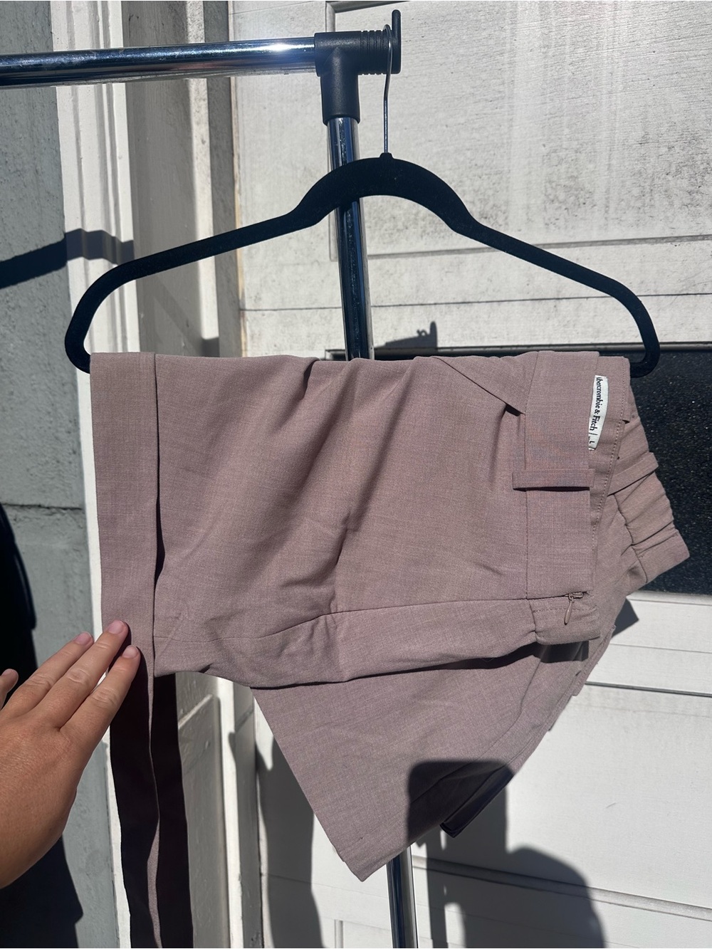 Abercrombie & Fitch Asymmetrical Skirt in Dusty Mauve